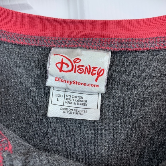 Official Vintage Disney Mickey Mouse Henley Thermal - Picture 4 of 6